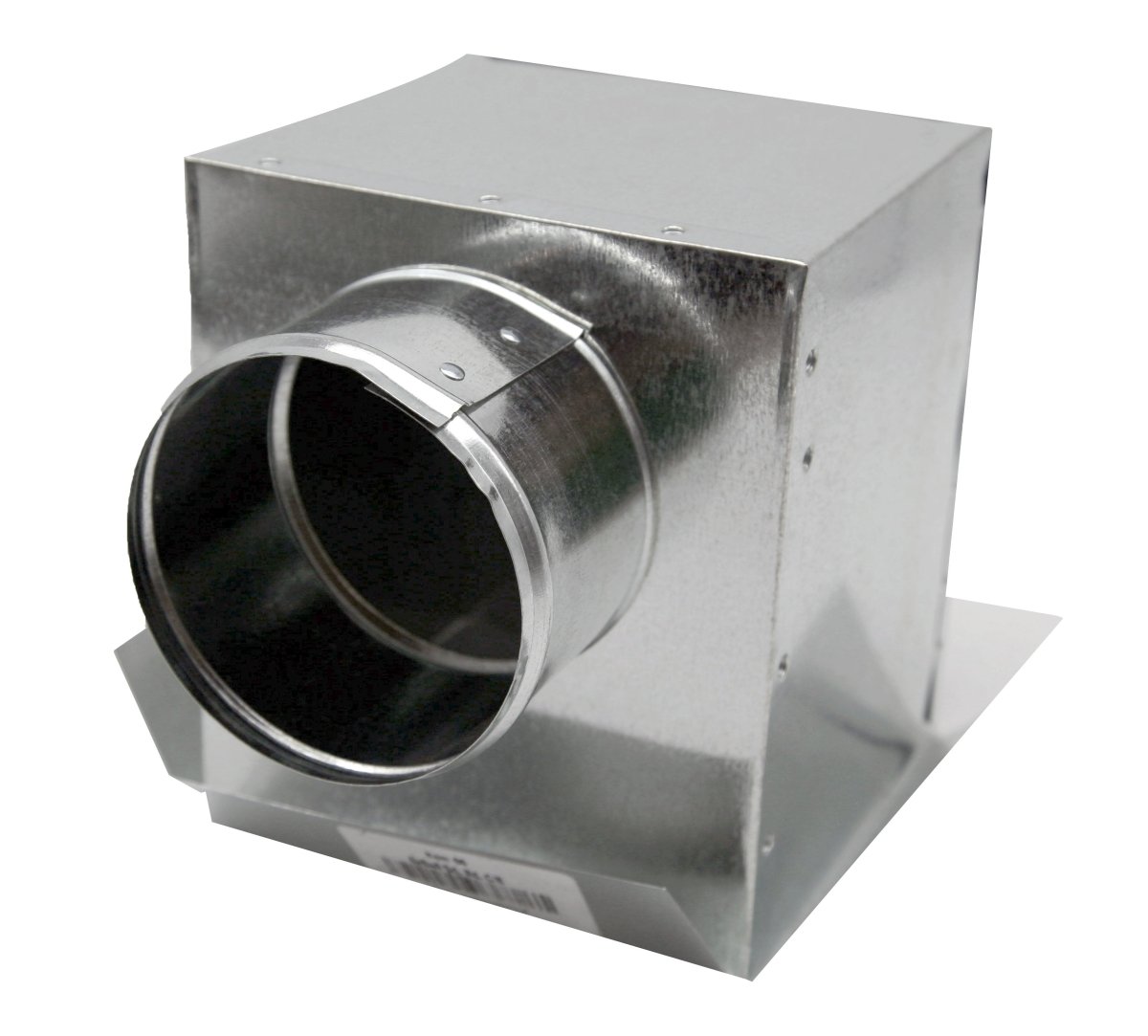 Side Outlet Ceiling Diffuser Box | 12&quot; X 12&quot; X 6&quot; | Galvanized Steel Metal Box is Compatible with Duct 6&quot; - HVAC Premium12126SDCLNGBX