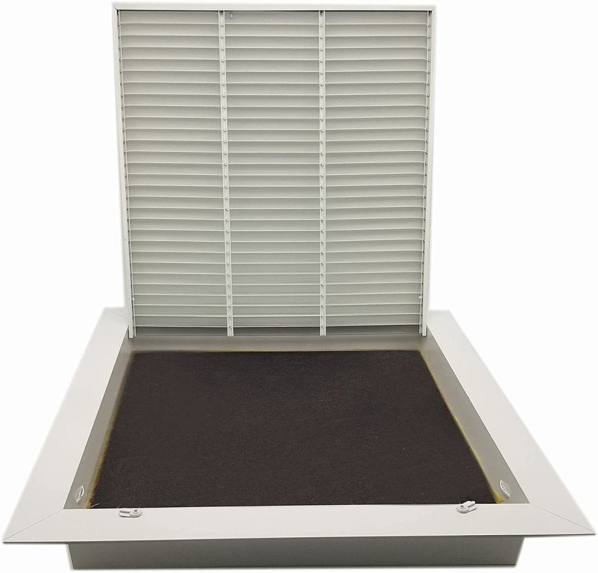 Steel Fixed Bar Return Air Filter Grille with Plenum Box - 24 x 24 T - Bar Lay - in Drop Ceiling - HVAC PremiumUSR - SRH20F - 1