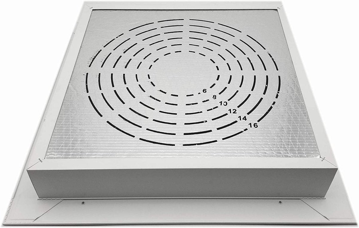 Steel Fixed Bar Return Air Filter Grille with Plenum Box - 24 x 24 T - Bar Lay - in Drop Ceiling - HVAC PremiumUSR - SRH20F - 1