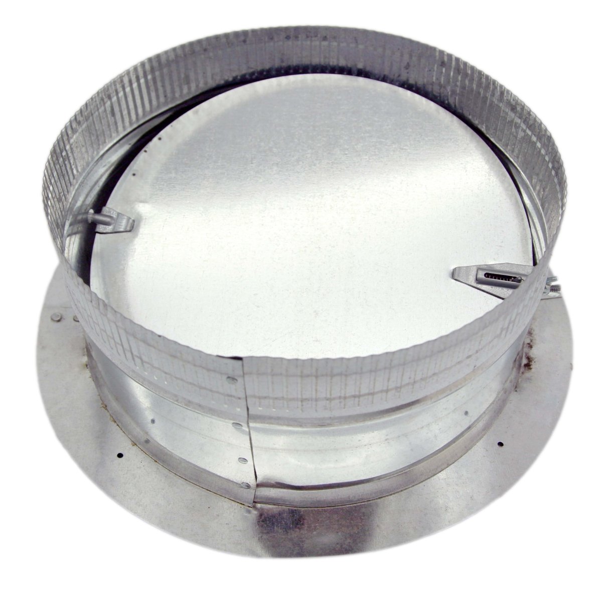 Stick - on Collar Duct with Damper | Galvanized Steel Metal Collar Duct with Damper 30 Gauge | 9" Stick on Collar w/Damper is Compatible with Duct 9" - HVAC Premium9STOCLWD