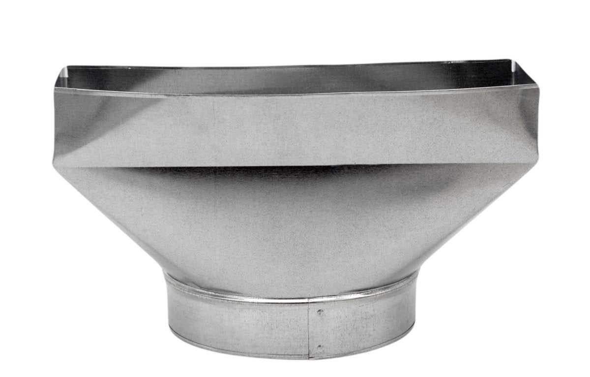 Straight Register Boot - 12&quot; X 6&quot; X 7&quot; Round - HVAC Premium1267FLRSTRT