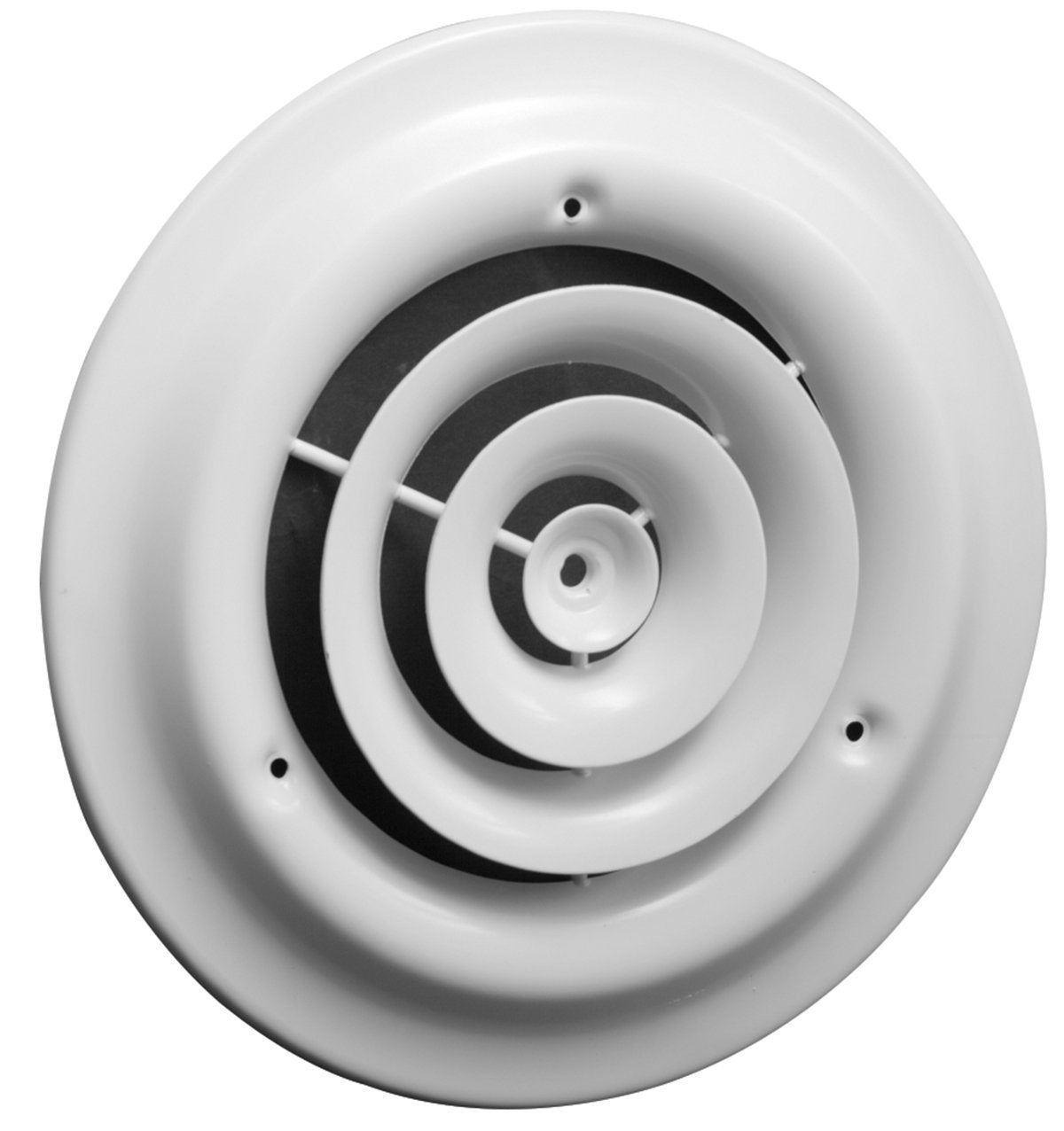 White 8" Round Ceiling Diffuser - Easy Air Flow - HVAC Duct 