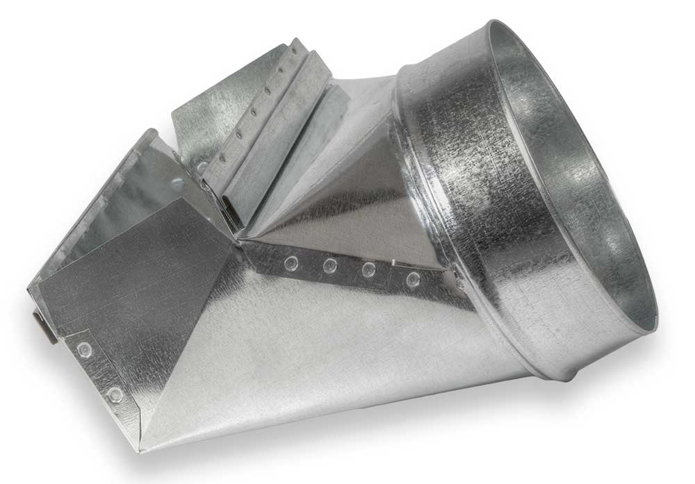 Wall Stack Register 90 Degree Angle Boot | 10" X 3.25" X 6" | Compatible with Duct 6" - HVAC Premium1036FLR90