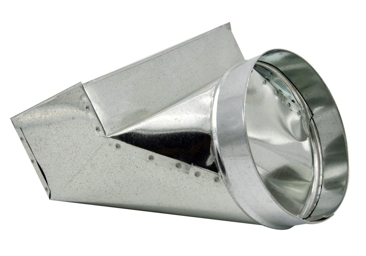 Wall Stack Register 90 Degree Angle Boot | 10" X 4" X 6" | Compatible with Duct 6" - HVAC Premium1046FLR90
