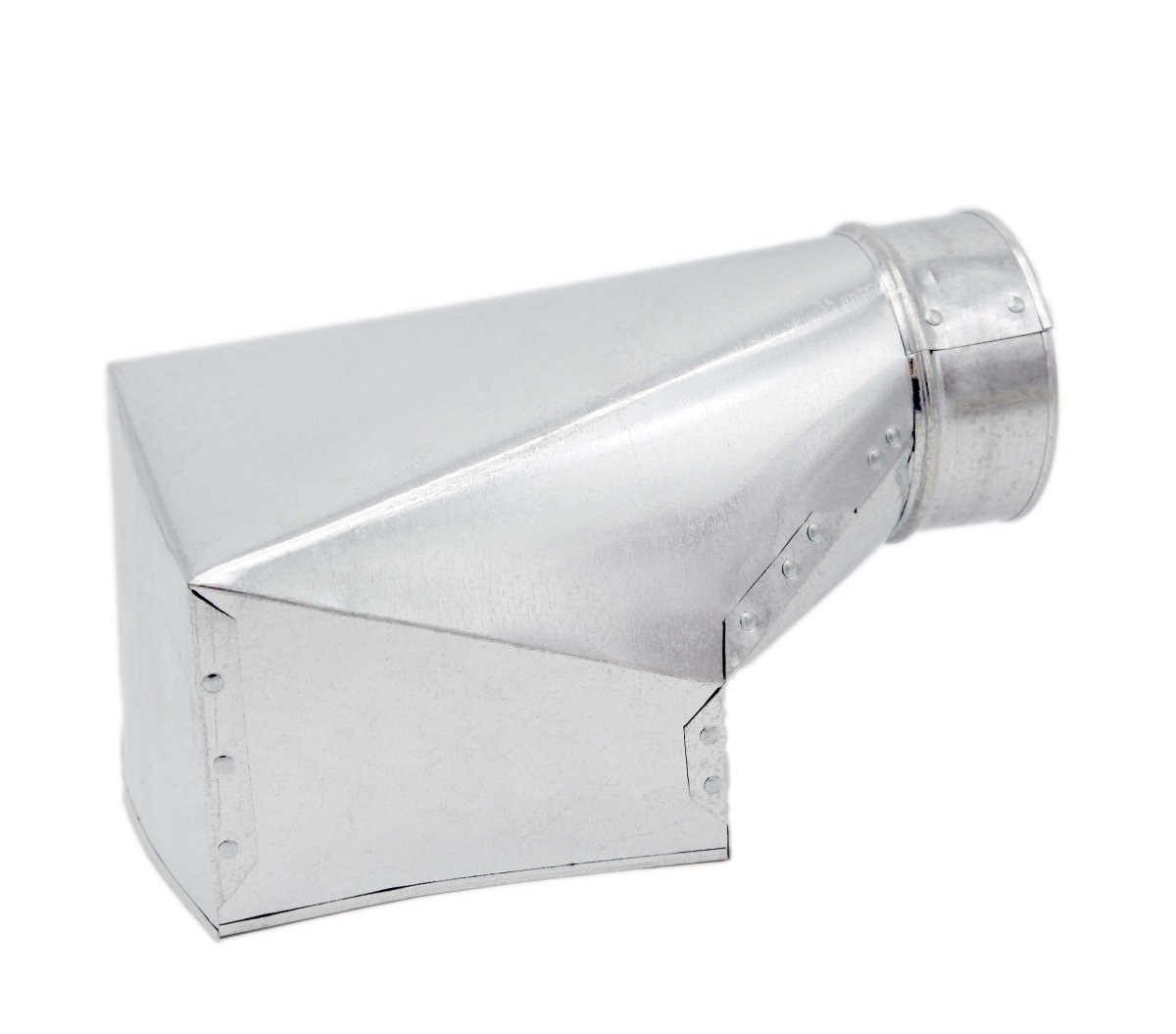 Wall Stack Register 90 Degree Angle Boot | 12&quot; X 6&quot; X 6&quot; | Compatible with Duct 6&quot; - HVAC Premium1266FLR90